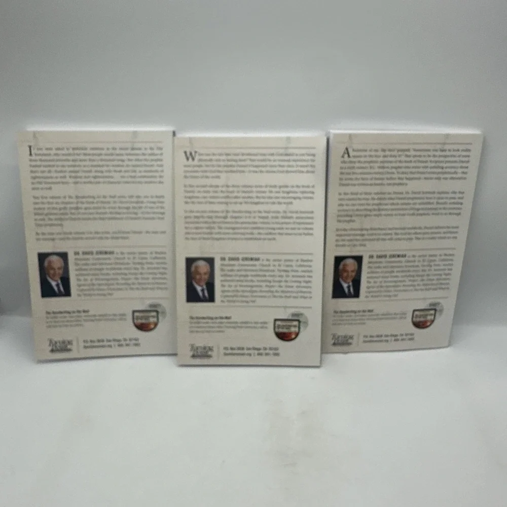 David Jeremiah The Handwriting on the Wall Daniel Study Guides Vol 1-3